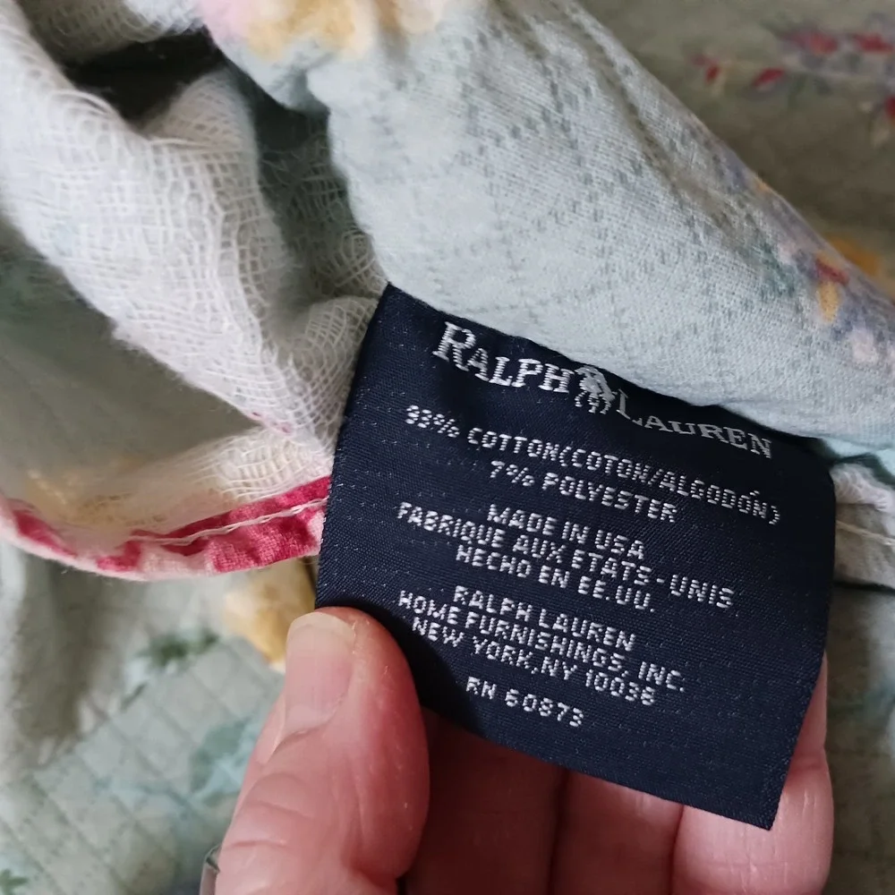 Ralph Lauren Cottage Lane Floral Standard Sham French Country Cottage